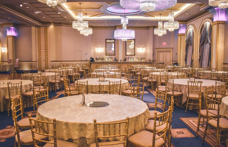 Destination wedding reception